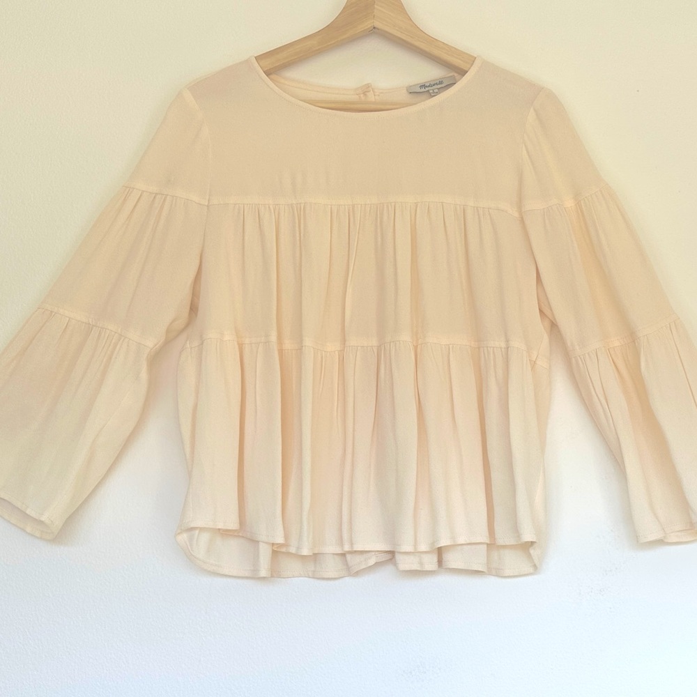 Madewell Tiered Button-Back Top - Picture 12 of 12